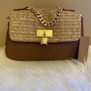 NWT Steve Madden (BTULSA) Natural Straw Crossbody